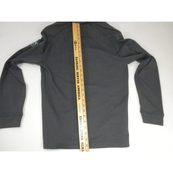 Swannies Jacket Mens S Gray 1/4 Zip Golf Club Logo Sleeve Pullover‎ Performance - Picture 9 of 10